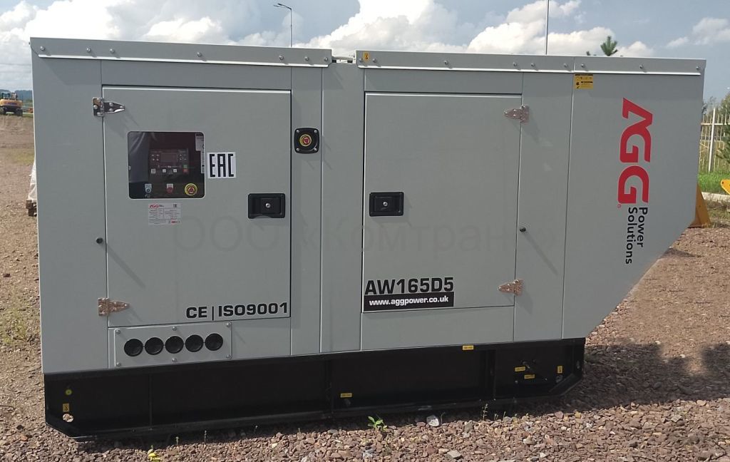 Дизель-генераторная установка (ДГУ) AGG Power AW165D5 120 кВт Weichai в шумозащитном кожухе